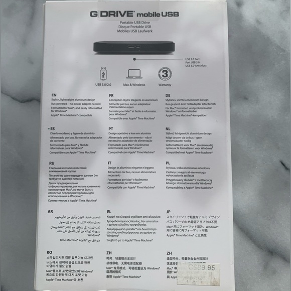 NEW G DRIVE Mobile USB, Never Opened - Picture 2 of 6